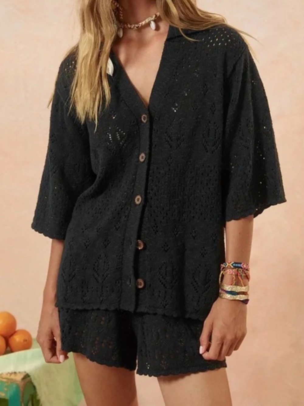 Spell Rhodes Knit Shirt SIZE M